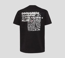 Dsquared2 - FRANELA NEGRA CON LETRAS BLANCAS