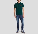 Dsquared2 - POLO VERDE CON LETRAS NARANJAS