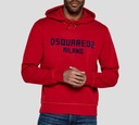 Dsquared2 - HODDIE ROJO CON LETRAS AZULES