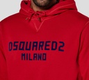 Dsquared2 - HODDIE ROJO CON LETRAS AZULES