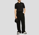 Dsquared2 - SWEATER NEGRO CON CUELLO Y BOTONES D2