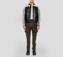 Moschino - LEATHER JACKET NEGRO
