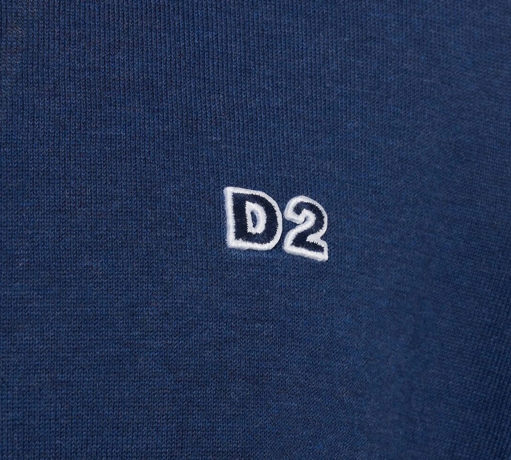 Dsquared2 - SWEATER AZUL CUELLO REDONDO D2