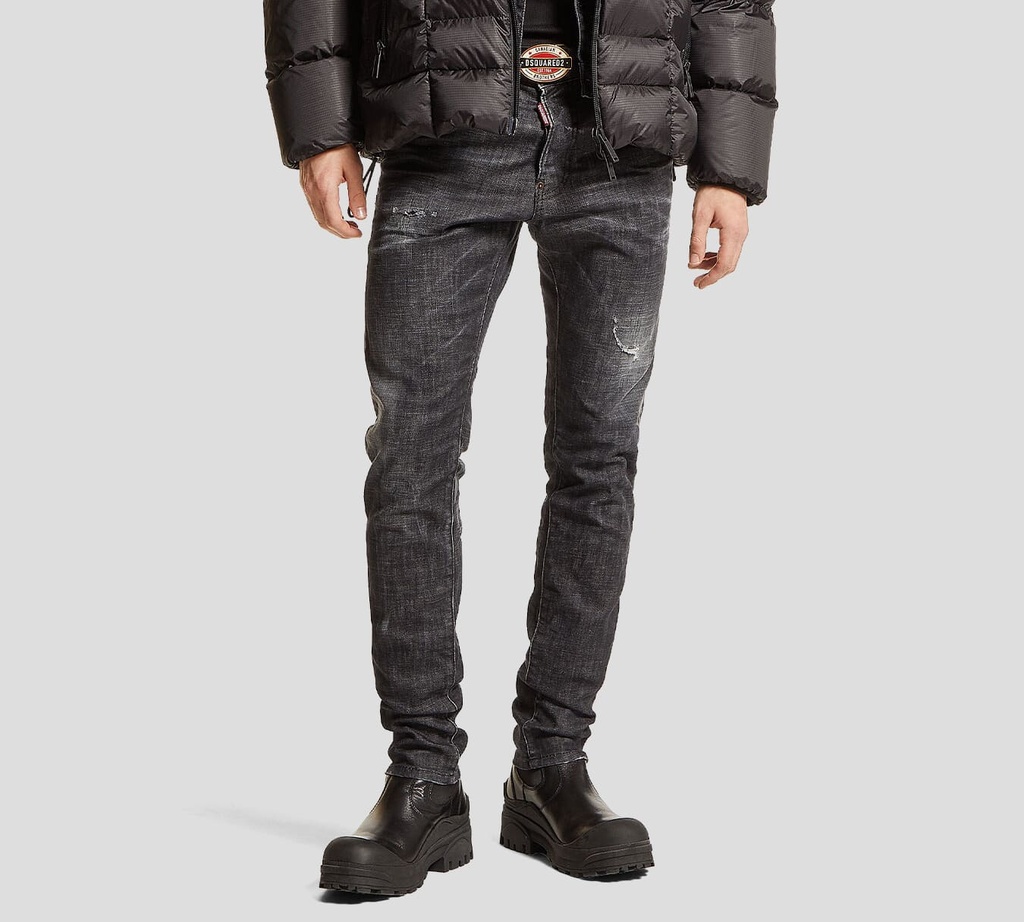 Dsquared2 - JEANS NEGRO LISO