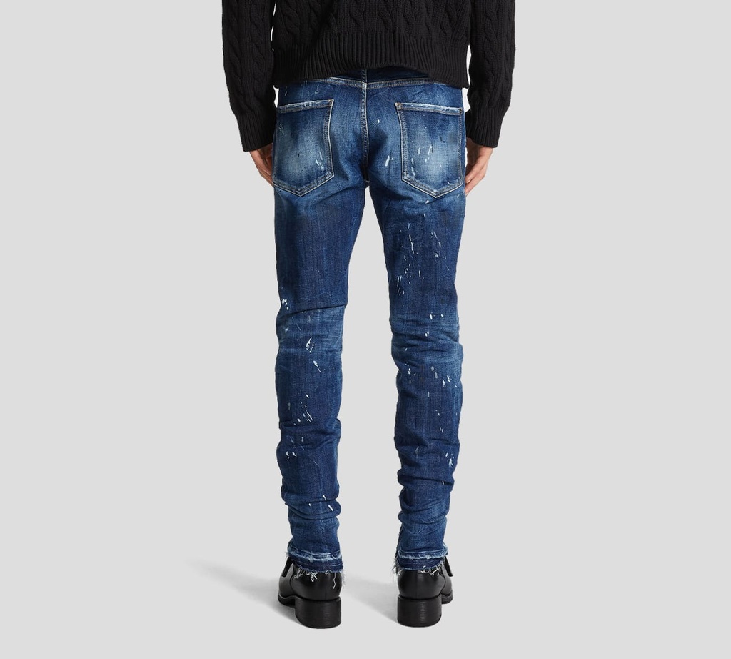 Dsquared2 - BLUE JEANS RECTO CON SALPICADO DE PINTURA
