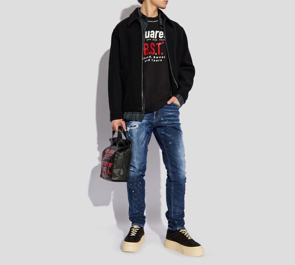 Dsquared2 - BLUE JEANS CON ROTOS Y MANCHAS DE PINTURAS