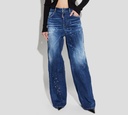 Dsquared2 - BLUE JEANS ANCHO CON SALPICADO DE PINTURA