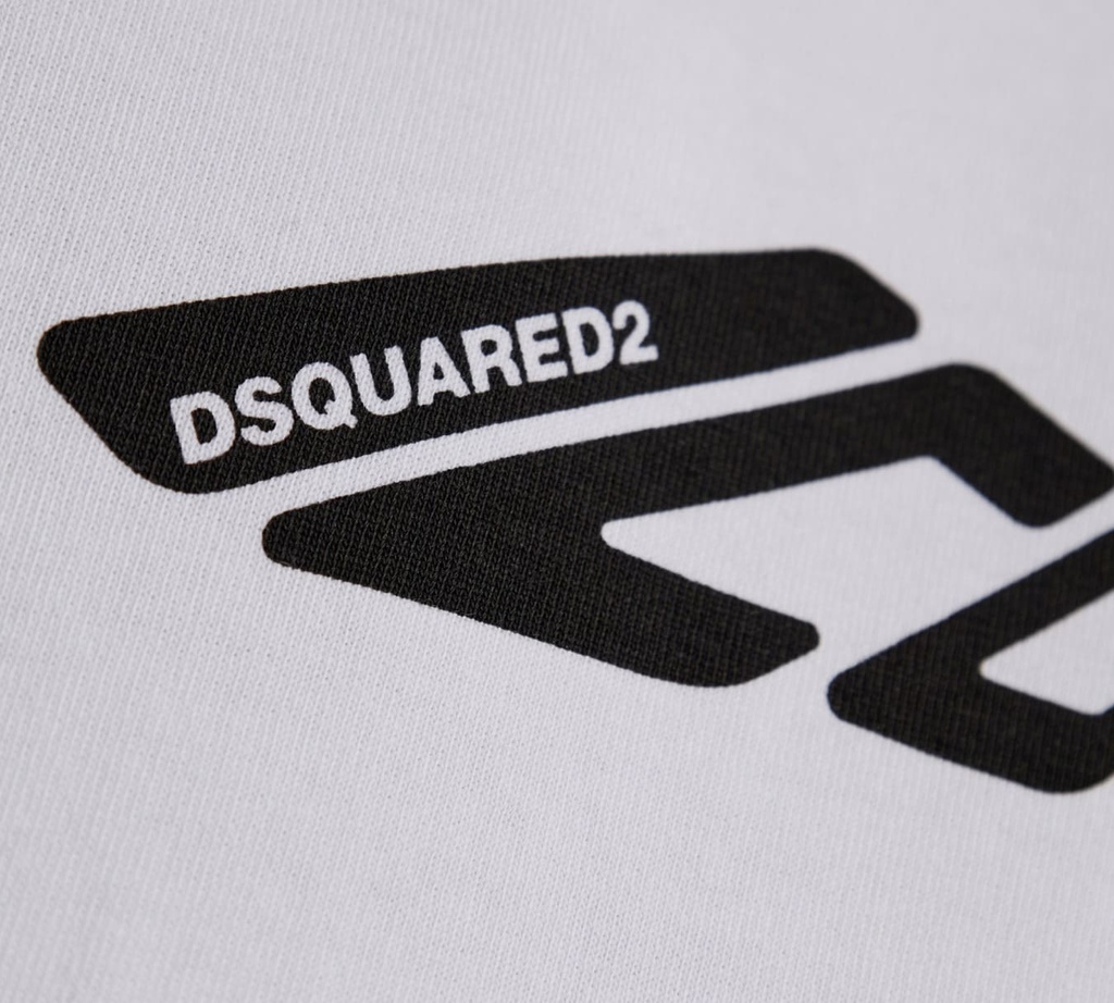 Dsquared2 - SWEATER BLANCO CON ICON NEGRO