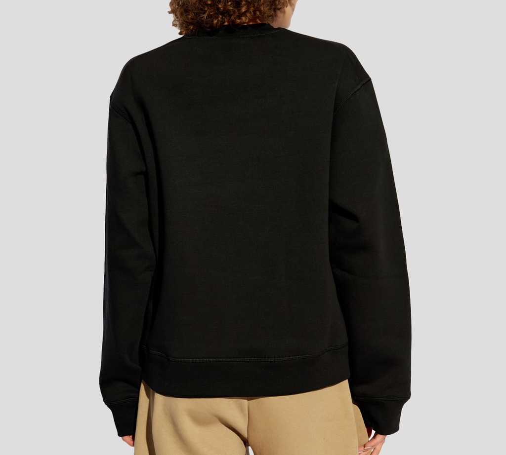 Dsquared2 - SWEATER NEGRO CON CUELLO REDONDO