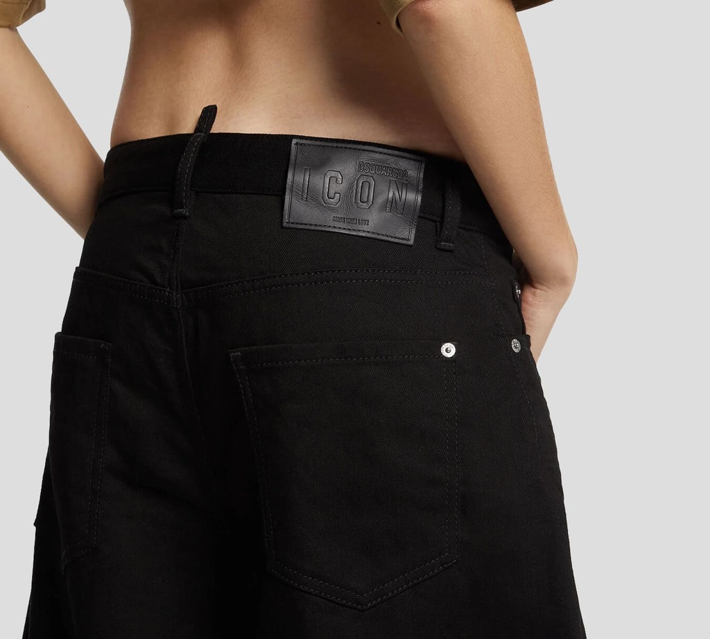 Dsquared2 - JEANS NEGRO ANCHO