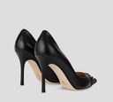 Elisabetta Franchi - STILETTO EN CUERO SINTETICO CON CADENA SUPERIOR NEGRO