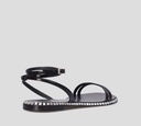 Giuseppe Zanotti - SANDALIA NEGRA CON PEDRERIA
