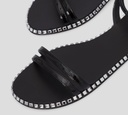 Giuseppe Zanotti - SANDALIA NEGRA CON PEDRERIA