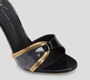 Giuseppe Zanotti - SANDALIA CON CADENA DORADA SIN CORREA NEGRA