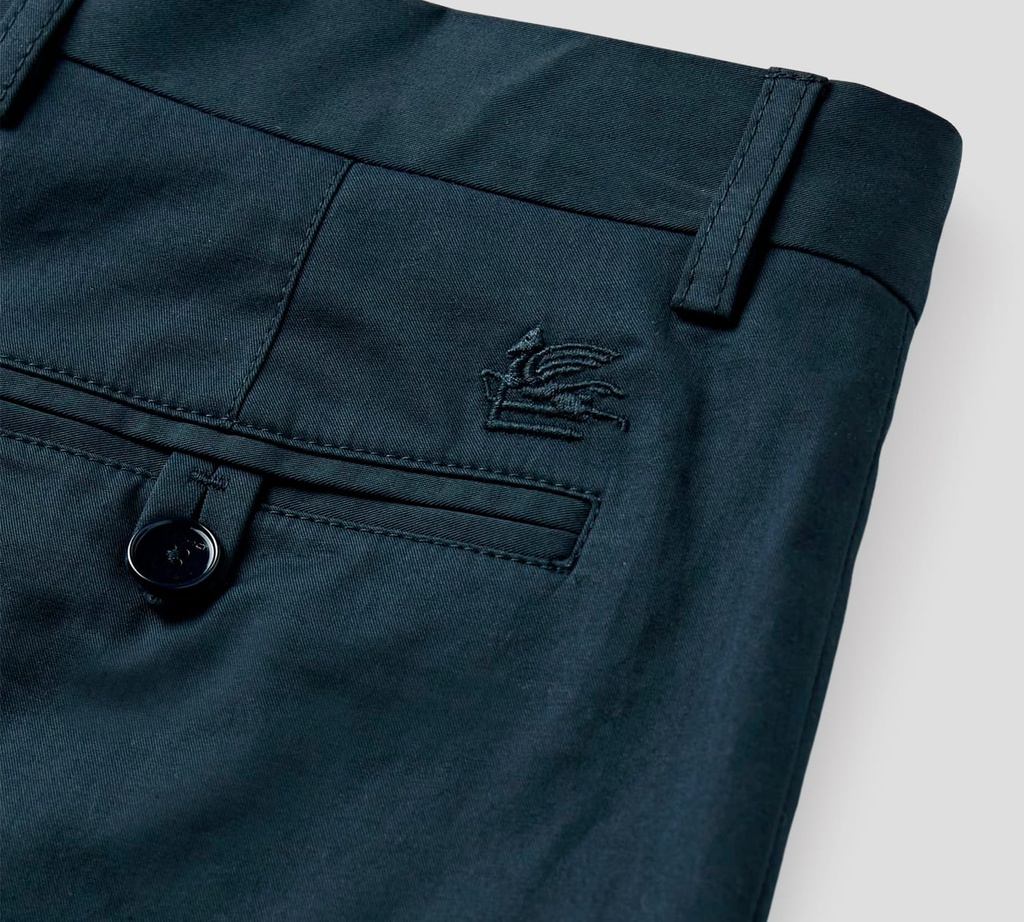 Etro - PANTALON DE VESTIR AZUL OSCURO