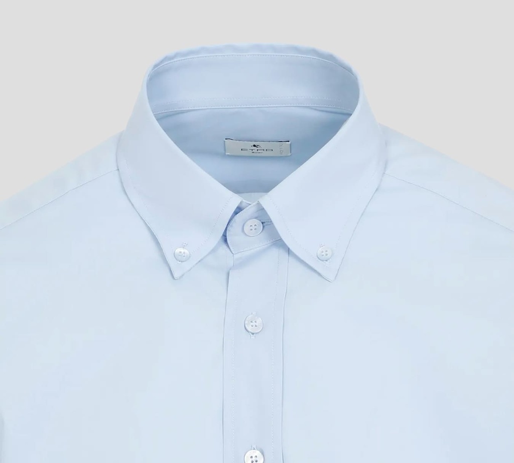Etro - CAMISA DE VESTIR AZUL CIELO