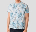 Etro - FRANELA AZUL CON DISEÑO AZULES