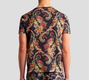 Etro - FRANELA NEGRA CON DISEÑO MULTICOLOR