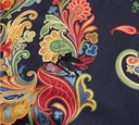 Etro - FRANELA NEGRA CON DISEÑO MULTICOLOR