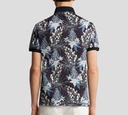 Etro - POLO AZUL CON DISEÑO DE FLORES AZULES