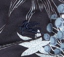 Etro - POLO AZUL CON DISEÑO DE FLORES AZULES