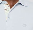 Etro - POLO AZUL ROMA PRINTED DETAILS