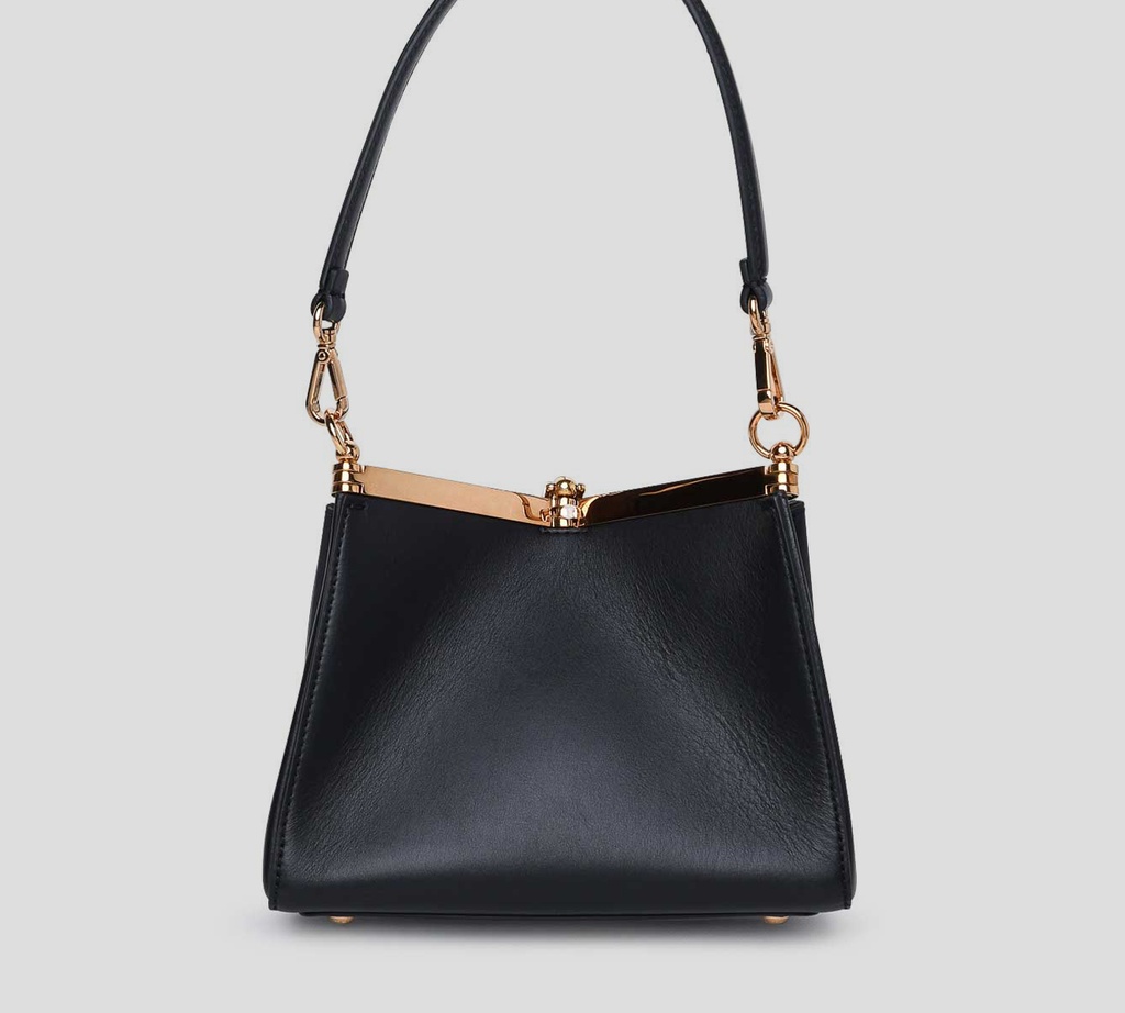 Etro - CARTERA NEGRA CON BORDE DORADO