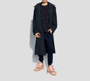 Etro - FRANELA AZL CON DISEÑO DESGASTADO