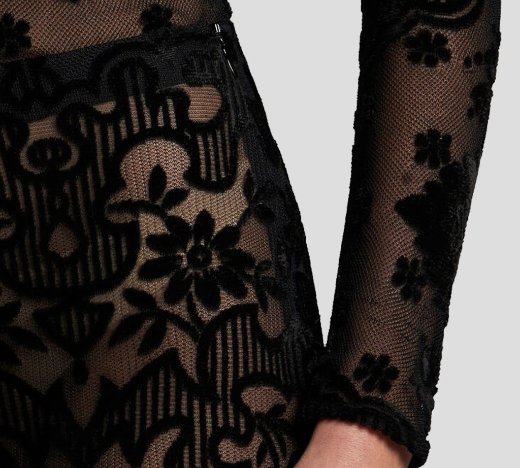 Etro - PANTALÓN DE TUL Y TERCIOPELO JACGUARD