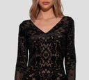 Etro - VESTIDO NEGRO CON DETALLES GAMUSADOS