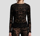 Etro - BLUSA NEGRA CON DETALLES GAMUSADOS