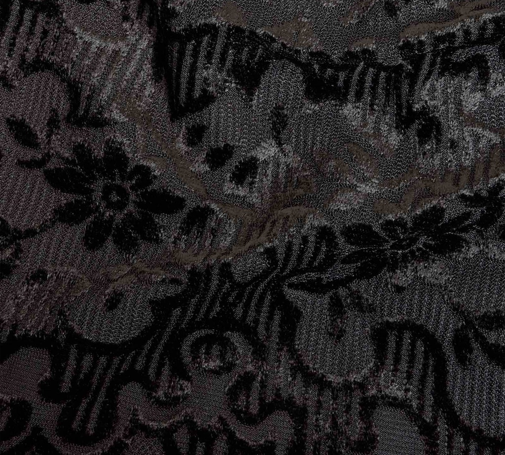 Etro - BLUSA NEGRA CON DETALLES GAMUSADOS