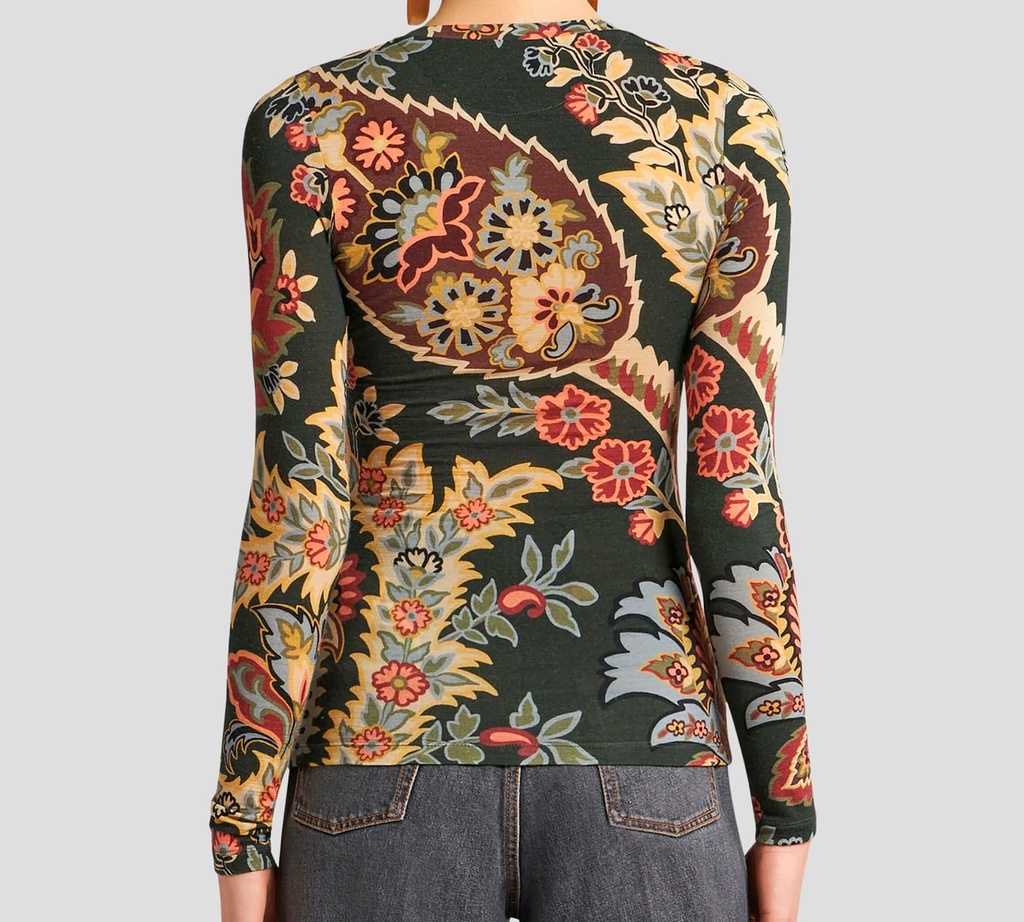 Etro - SWEATER CON ESTAMPADO PAISLEY