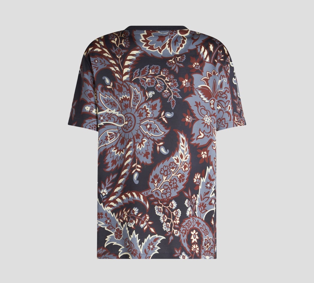 Etro - FRANELA CUELLO REDONDO CON ESTAMPADO PAISLEY