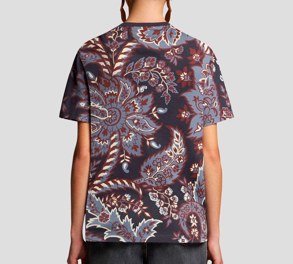 Etro - FRANELA CUELLO REDONDO CON ESTAMPADO PAISLEY