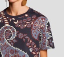 Etro - FRANELA CUELLO REDONDO CON ESTAMPADO PAISLEY