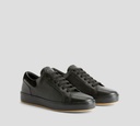 Giuseppe Zanotti - ZAPATOS NEGROS CON BORDE CAMEL