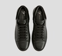 Giuseppe Zanotti - ZAPATOS NEGROS CON BORDE CAMEL