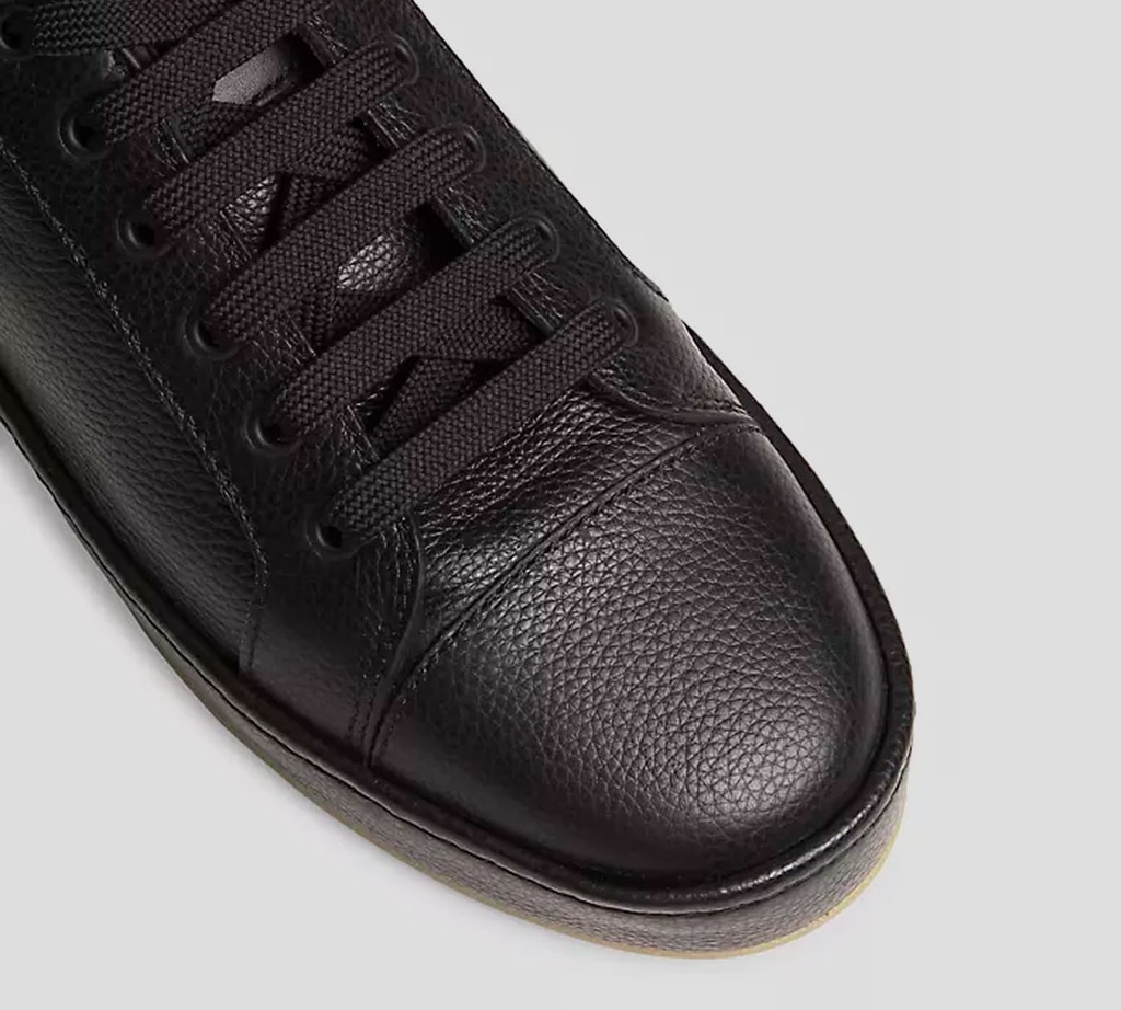 Giuseppe Zanotti - ZAPATOS NEGROS CON BORDE CAMEL