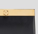 Giuseppe Zanotti - CARTERA DE HOMBRO NEGRA CON BORDE DORADO