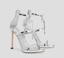 Giuseppe Zanotti - SANDALIA CON ADORNO METÁLICO G.Z. Y CIERRE TRASERO