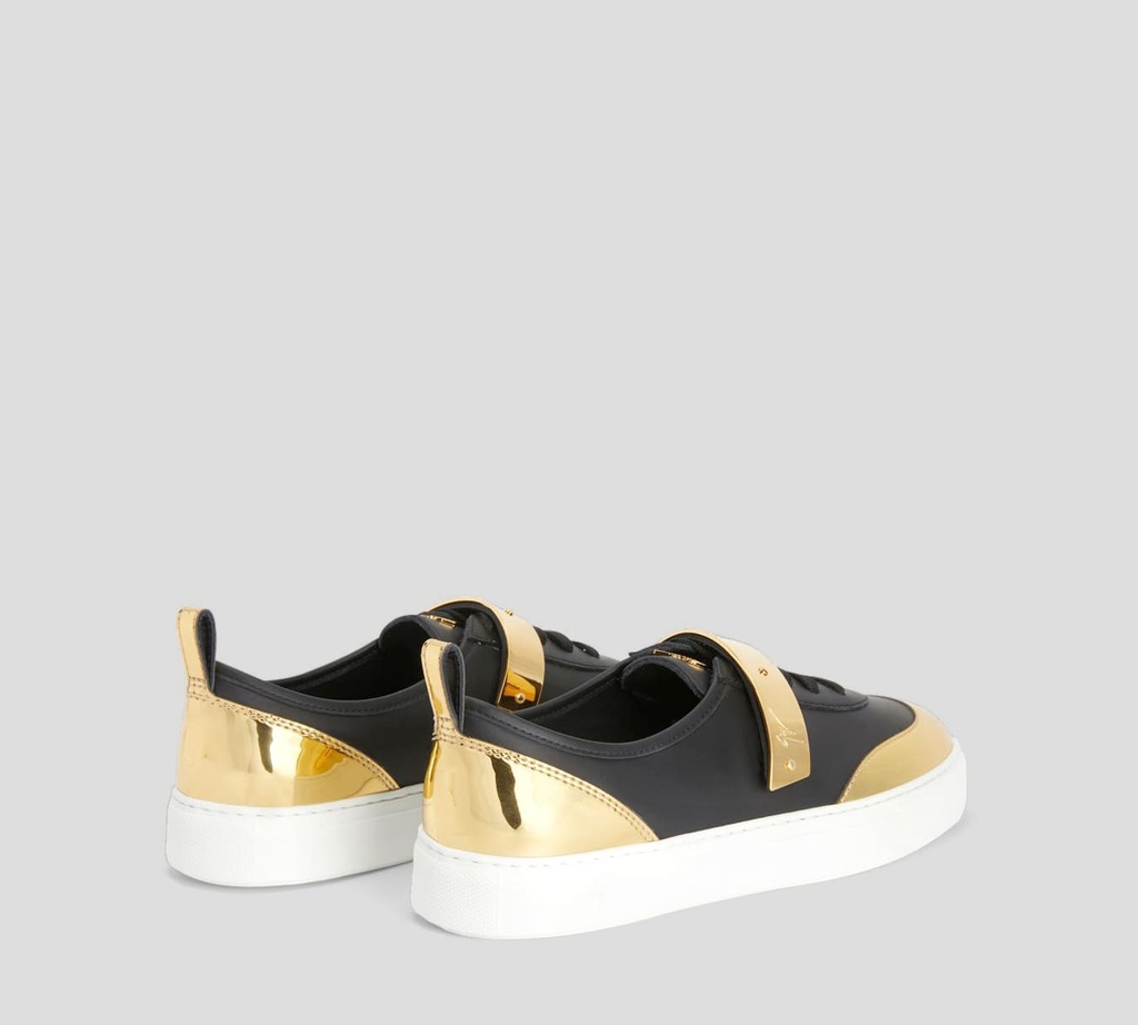 Giuseppe Zanotti - SNEAKERS CLÁSICOS CORTE BAJO CON DETALLES DORADOS