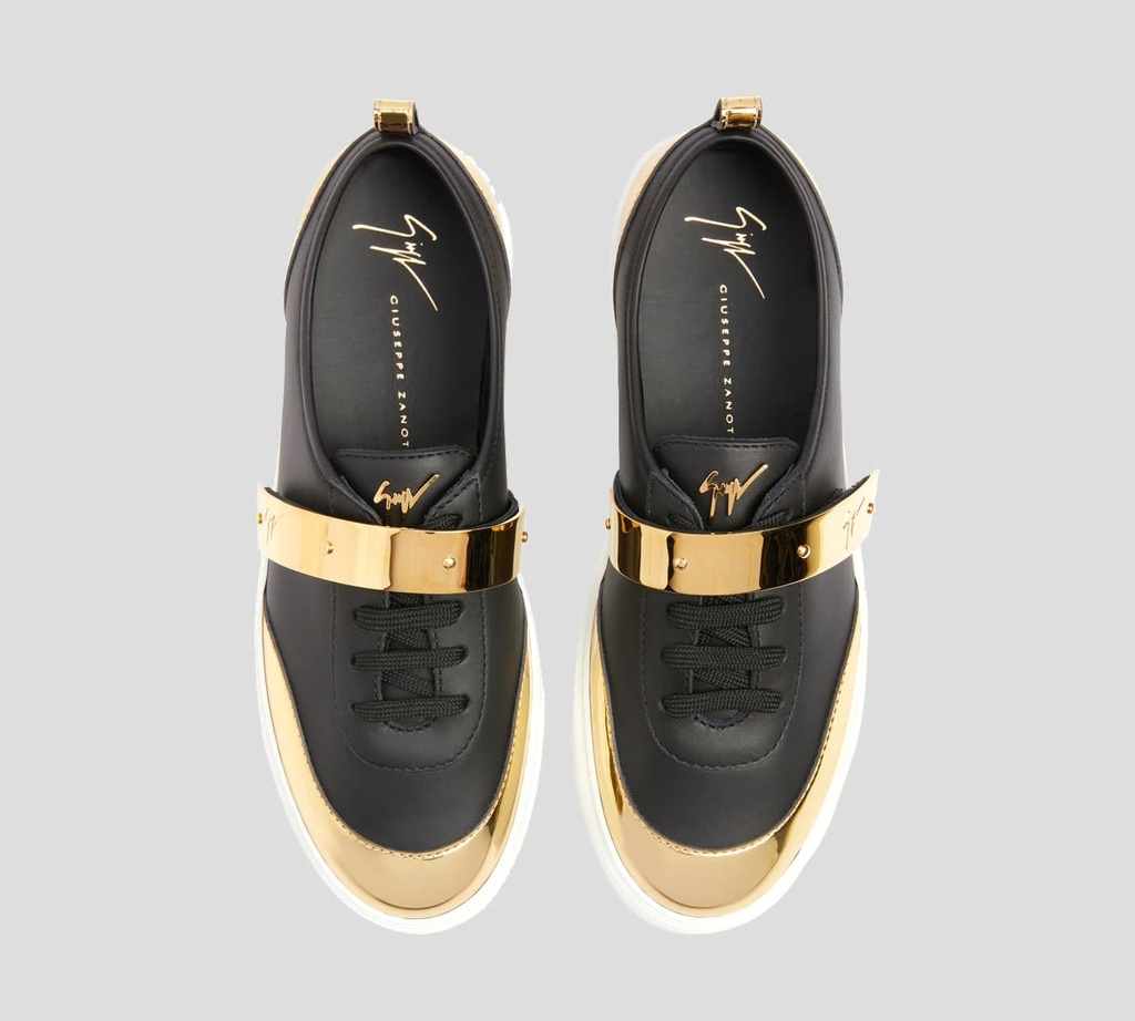 Giuseppe Zanotti - SNEAKERS CLÁSICOS CORTE BAJO CON DETALLES DORADOS