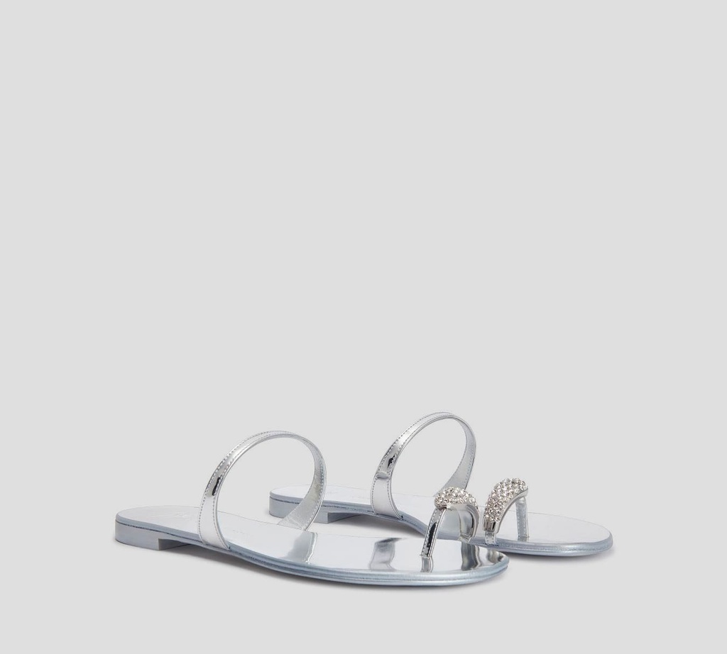 Giuseppe Zanotti - SANDALIAS ROCK10 PLATA