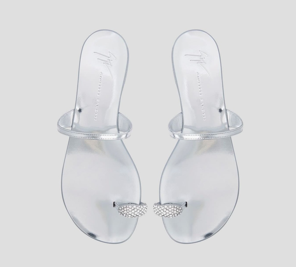 Giuseppe Zanotti - SANDALIAS ROCK10 PLATA