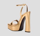 Giuseppe Zanotti - SANDALIA DORADA CON PLATAFORMA