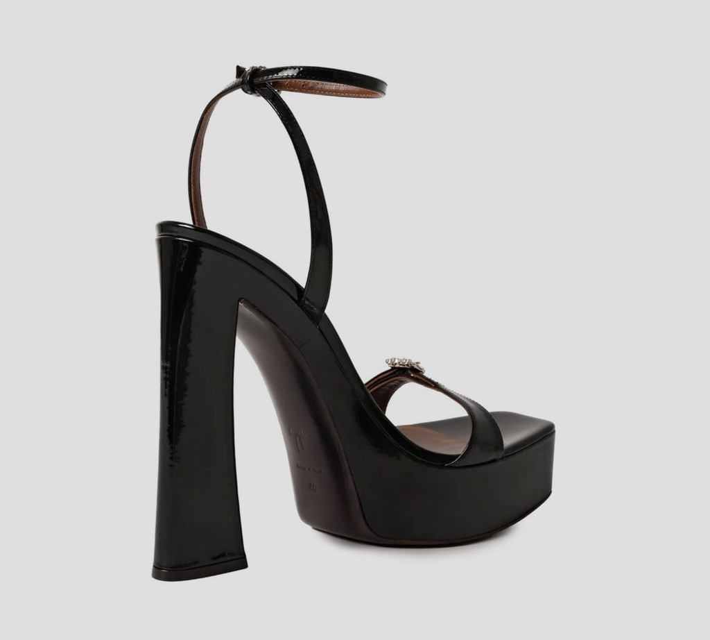 Giuseppe Zanotti - SANDALIA ALTA DE PATENTE Y PLATAFORMA