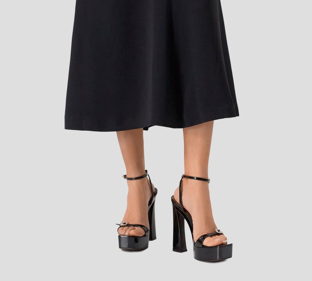 Giuseppe Zanotti - SANDALIA ALTA DE PATENTE Y PLATAFORMA
