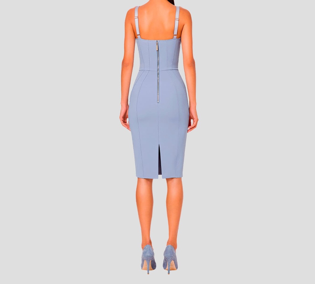 Elisabetta Franchi - VESTIDO TIPO FAJA CON CIERRE