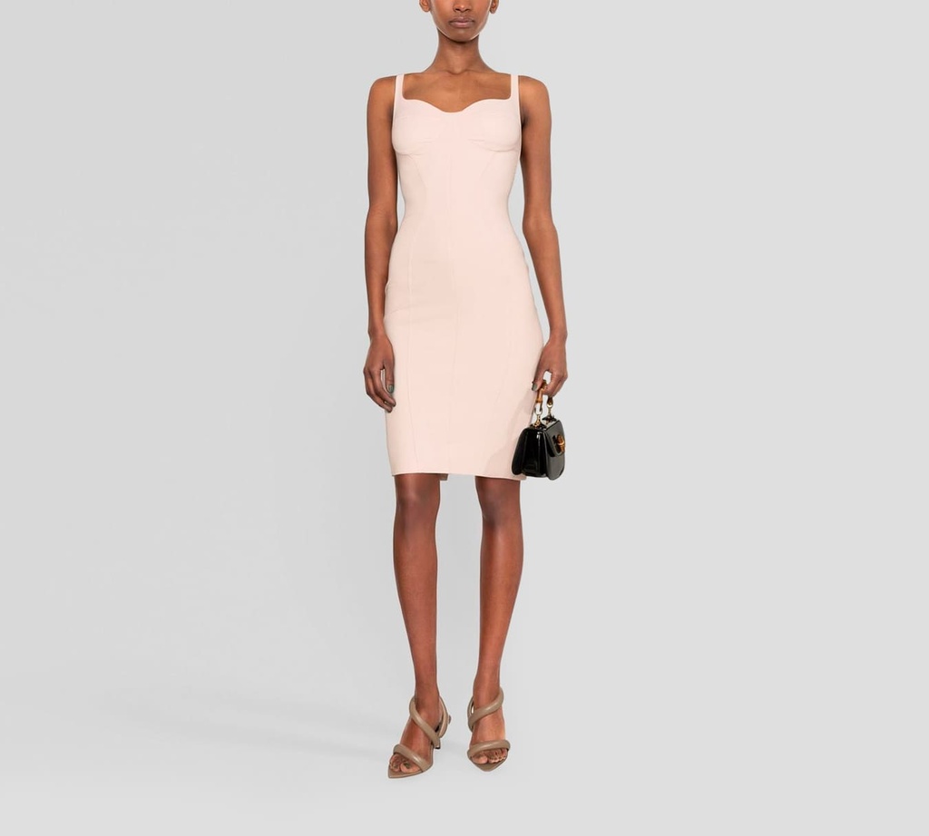 Elisabetta Franchi - VESTIDO NUDE DE TIRAS CON ENCAJE 1